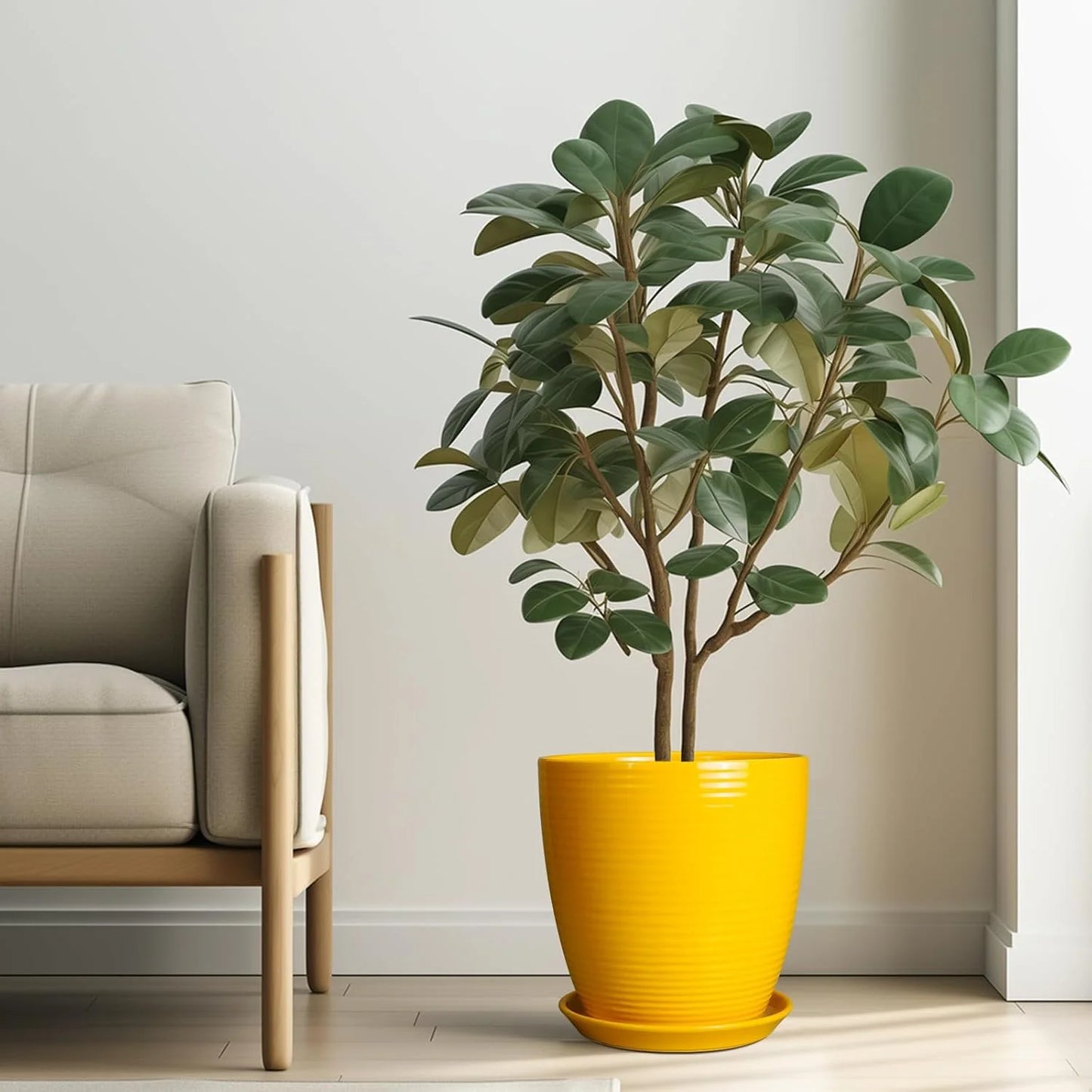 10 Inch Plant Pot - Ceramic Pot for Plants Outdoor Planter